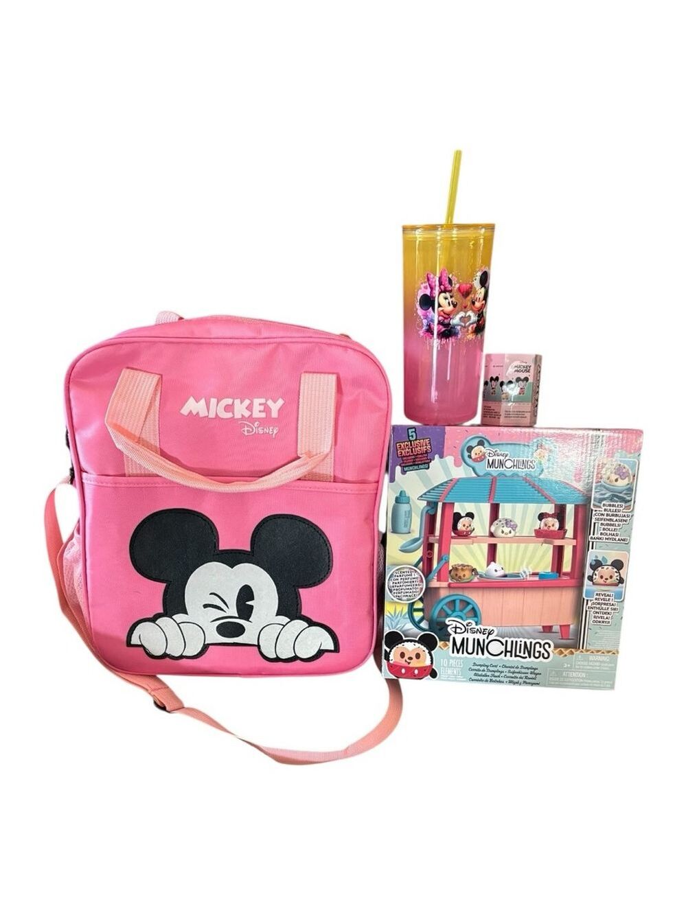 Disney Pink Mickey Mouse Bag Bundle